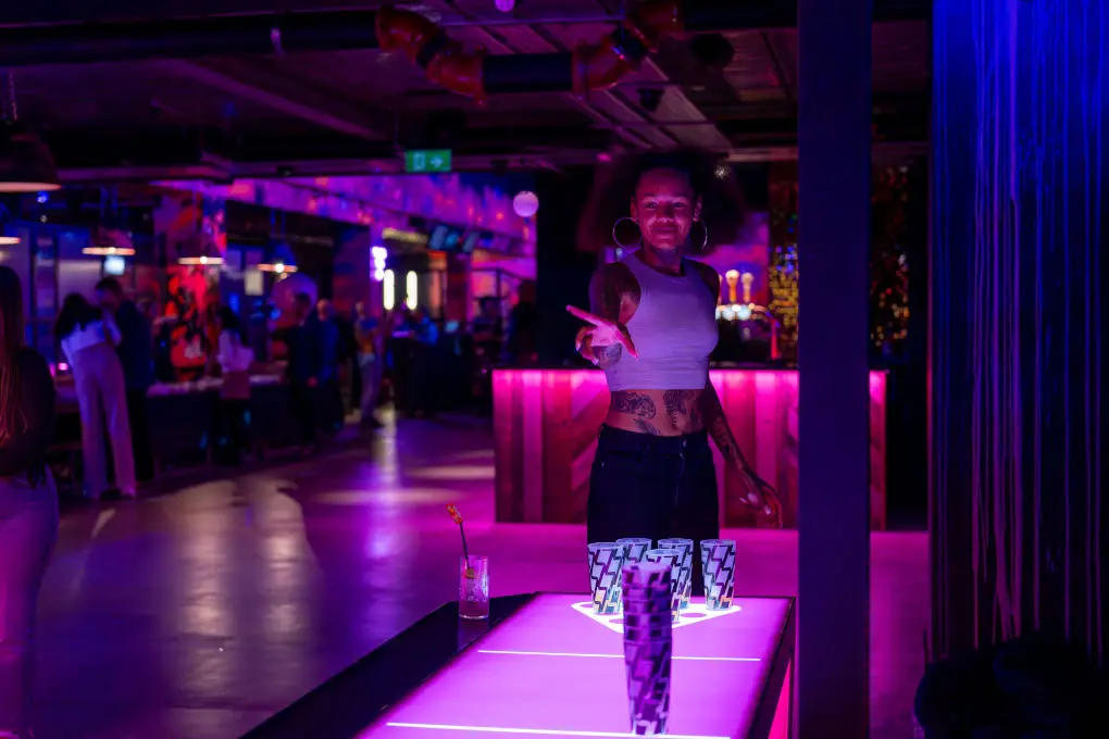 Lane7, Beer pong, bowling, games bar, activity bar, things to do, work social, fun night out, birthday parties
