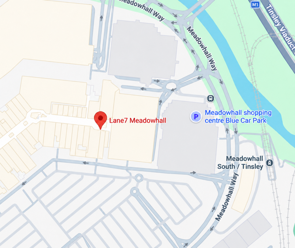 Lane7 Meadowhall on a map